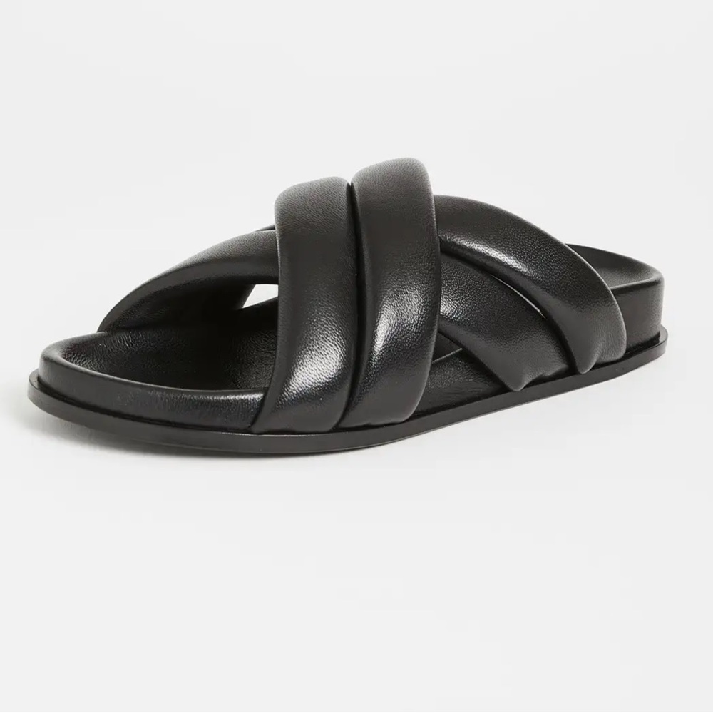 Anine Bing Lizzie Slides in Black, EU Size: 40 - Picture 3 of 10
